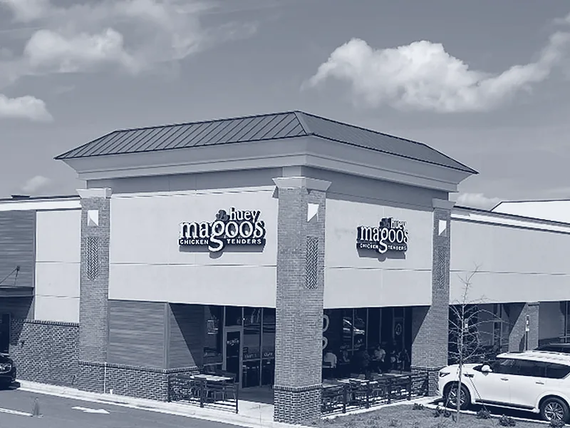 Apollo Plaza spec retail building with tenant storefronts